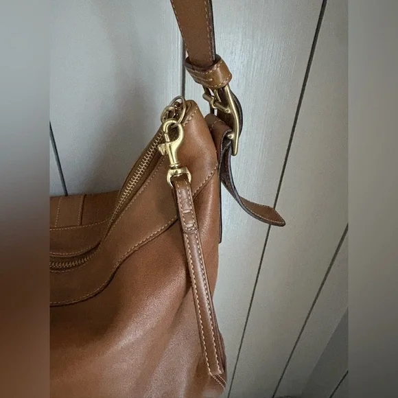 Coach Legacy Cross Body Bag 9325 Tan Brown Leather - Picture 4 of 7